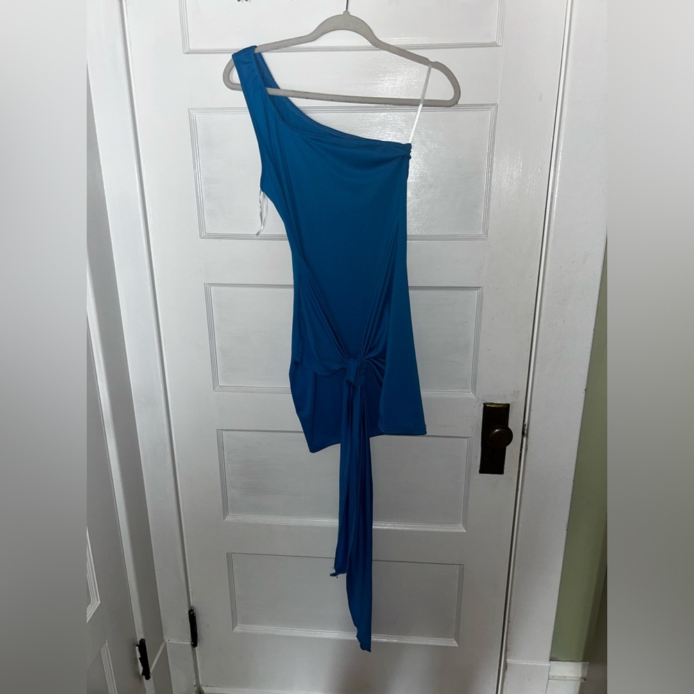 Blue mid dress